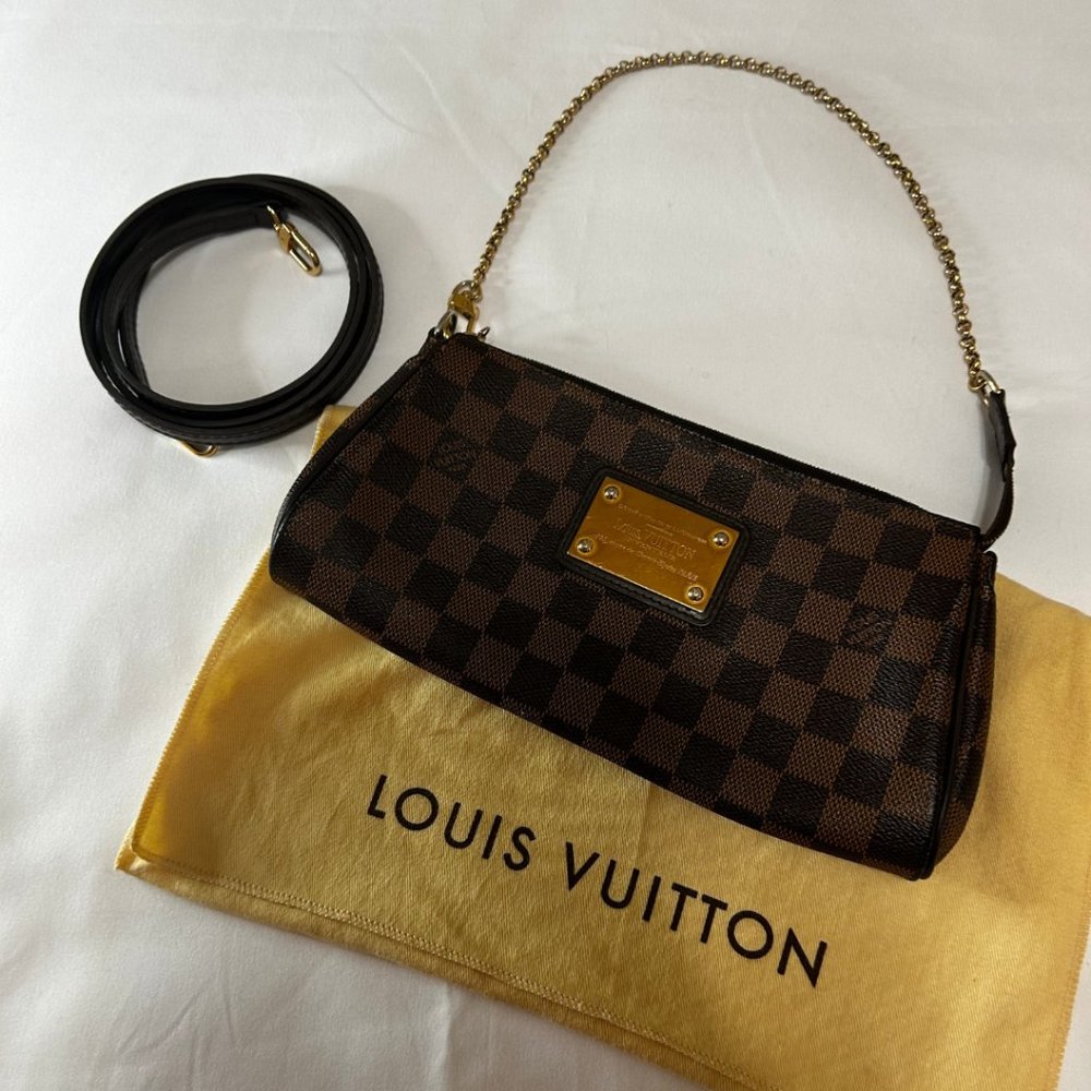 Louis Vuitton Damier Ebene Eva Clutch